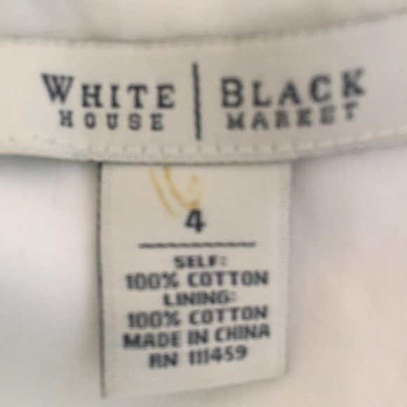 WHBM Cotton Strapless dress, size 4 - Picture 5 of 8